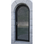 Porte d'Entrée Cintrée 1 Vantail Aluminium