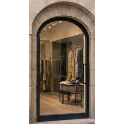 Porte Lourde Cintrée 1 Vantail Aluminium