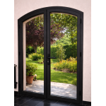 Porte d'Entrée Cintrée 2 Vantaux Aluminium