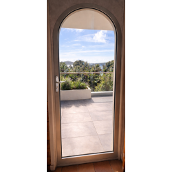 Porte Fenêtre à Serrure Cintrée 1 Vantail Aluminium