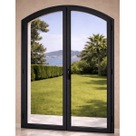 Porte Fenêtre Crémone Cintrée 2 Vantaux Aluminium