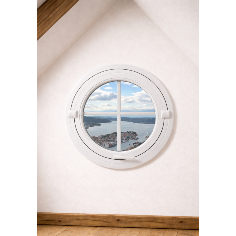 Fenêtre Ronde Basculante en Aluminium