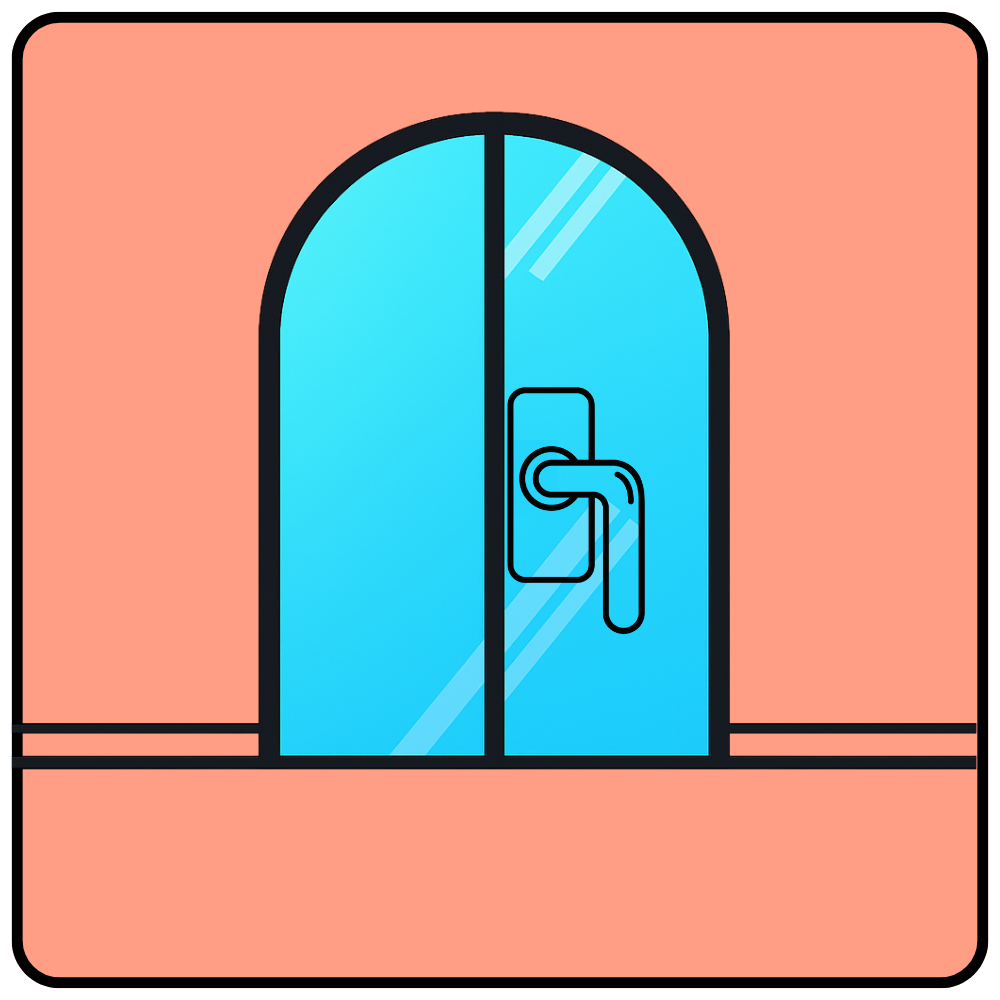 Porte-Fenêtre Crémone Cintrée